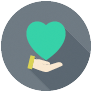 logo of heart in hand