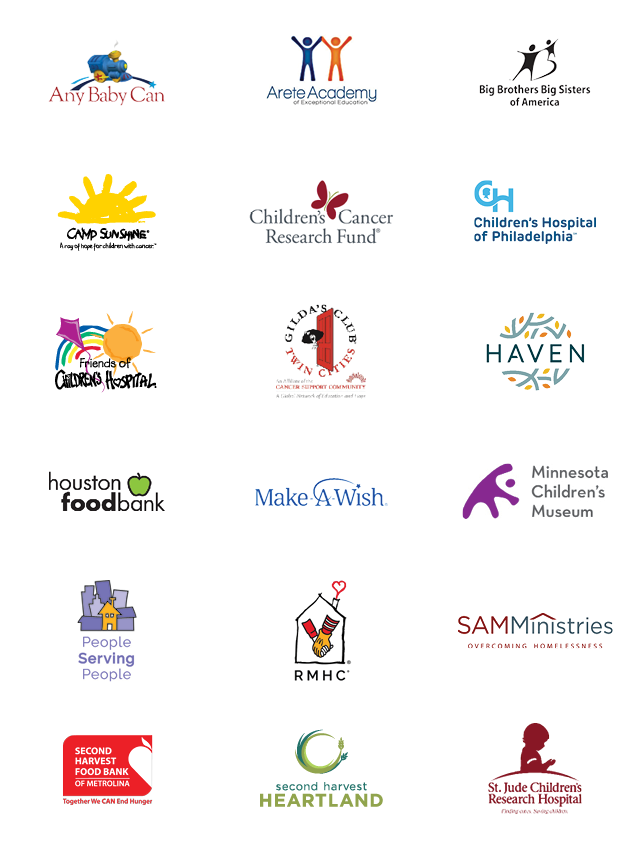 Organizations that have benefited from our donations