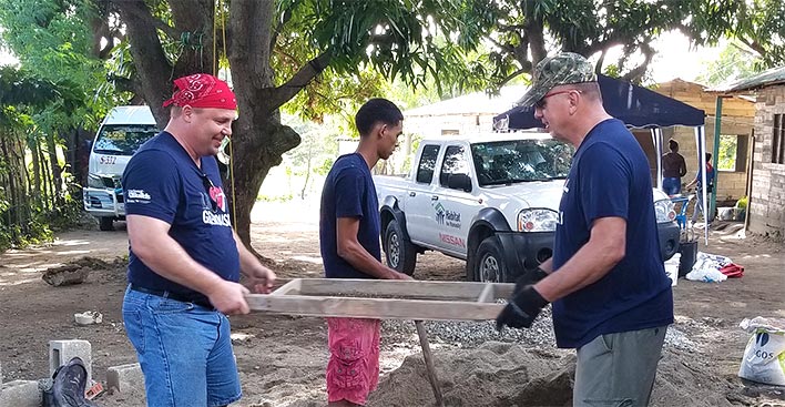 Mike Martin at a recent Thrivent Builds Project
