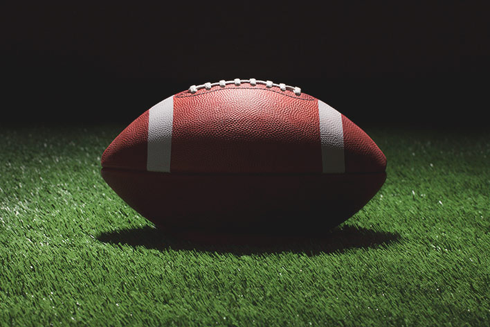 football on field