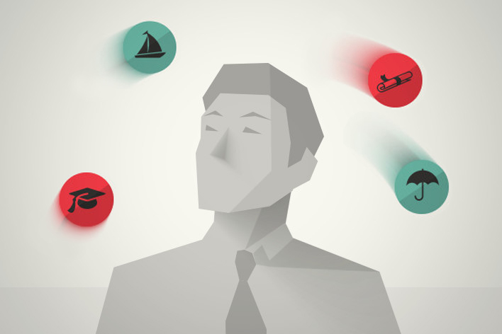windfall article feature image-man looking at large piggybank