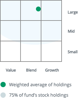 Thrivent Moderate Allocation Fund appeared as a large market-cap size, blend investment style fund on the Morningstar Style Box™.